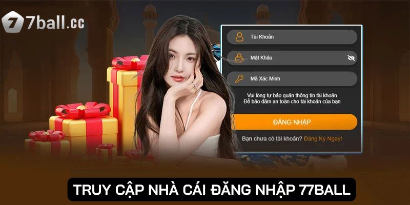 Đăng nhập 77ball: 3 bước đơn giản nhất khi thực hiện 1 Truy cập nhà cái và chọn đăng nhập 77ball